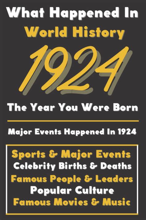 what happen in 1924